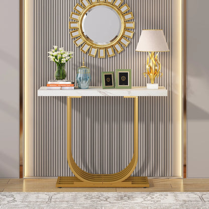 Console Maxime — finition dorée, design contemporain