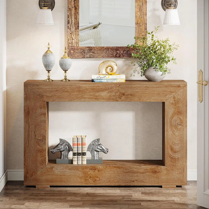Console Edmond — métal, style industriel, rangement intégré