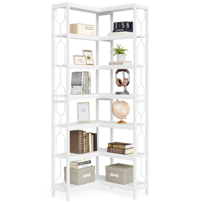 Bibliothèque Hadrien — métal, design contemporain, rangement intégré, 7 niveaux