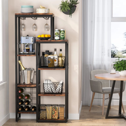 Bibliothèque Geneviève — style industriel, rangement intégré, 5 niveaux