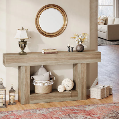 Console Laetitia — bois, 2 niveaux