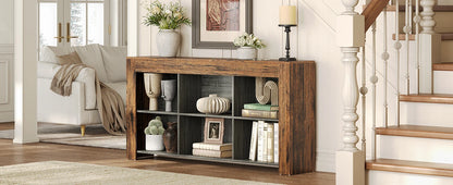 Console Antoine — bois, style industriel, rangement intégré