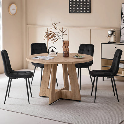 Chaise Tristan — velours, métal, lot de 6