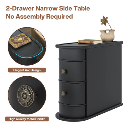 Table d'appoint Manon — bois massif, ronde