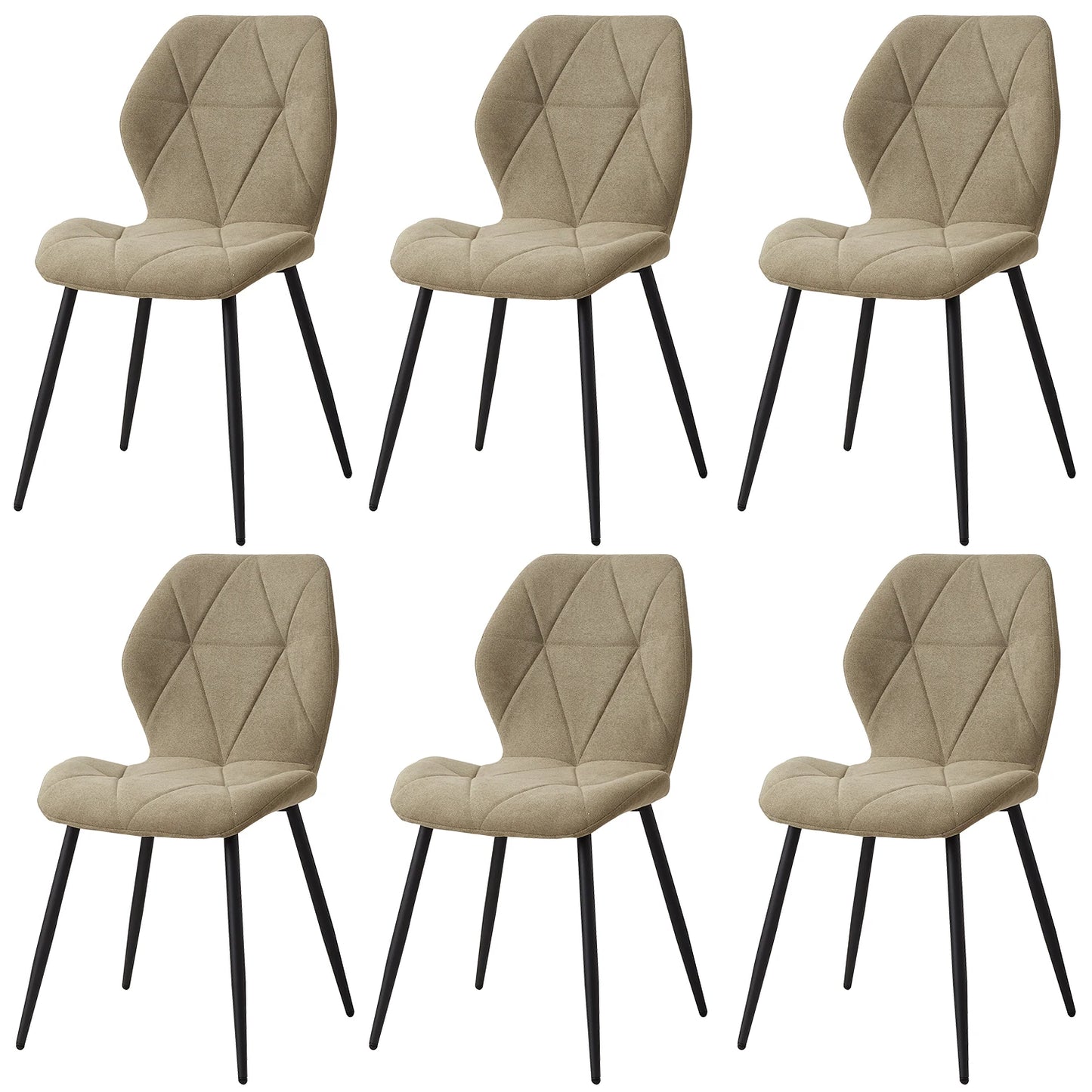 Chaise Valère — métal, lot de 6