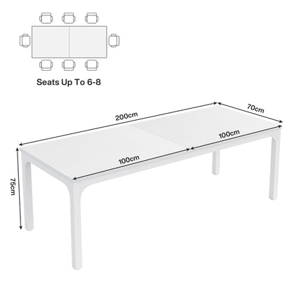 Table de salle à manger Émilie — bois, style industriel, rectangulaire
