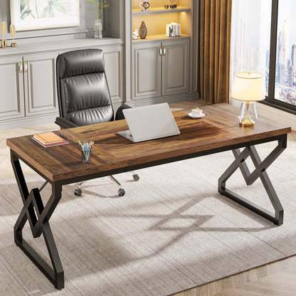 Bureau Xavier — bois, métal