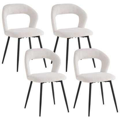 Chaise Suzanne — finition noir, métal, design contemporain