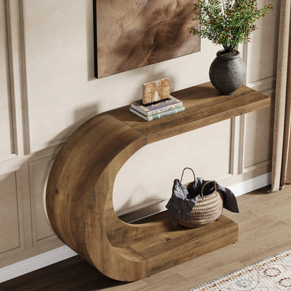 Table d'appoint Guy — bois, design contemporain