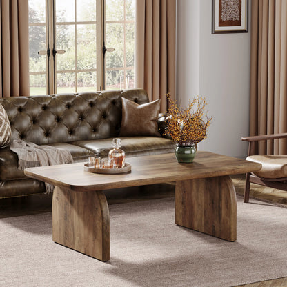 Table basse Adrien — bois, style rustique, rectangulaire