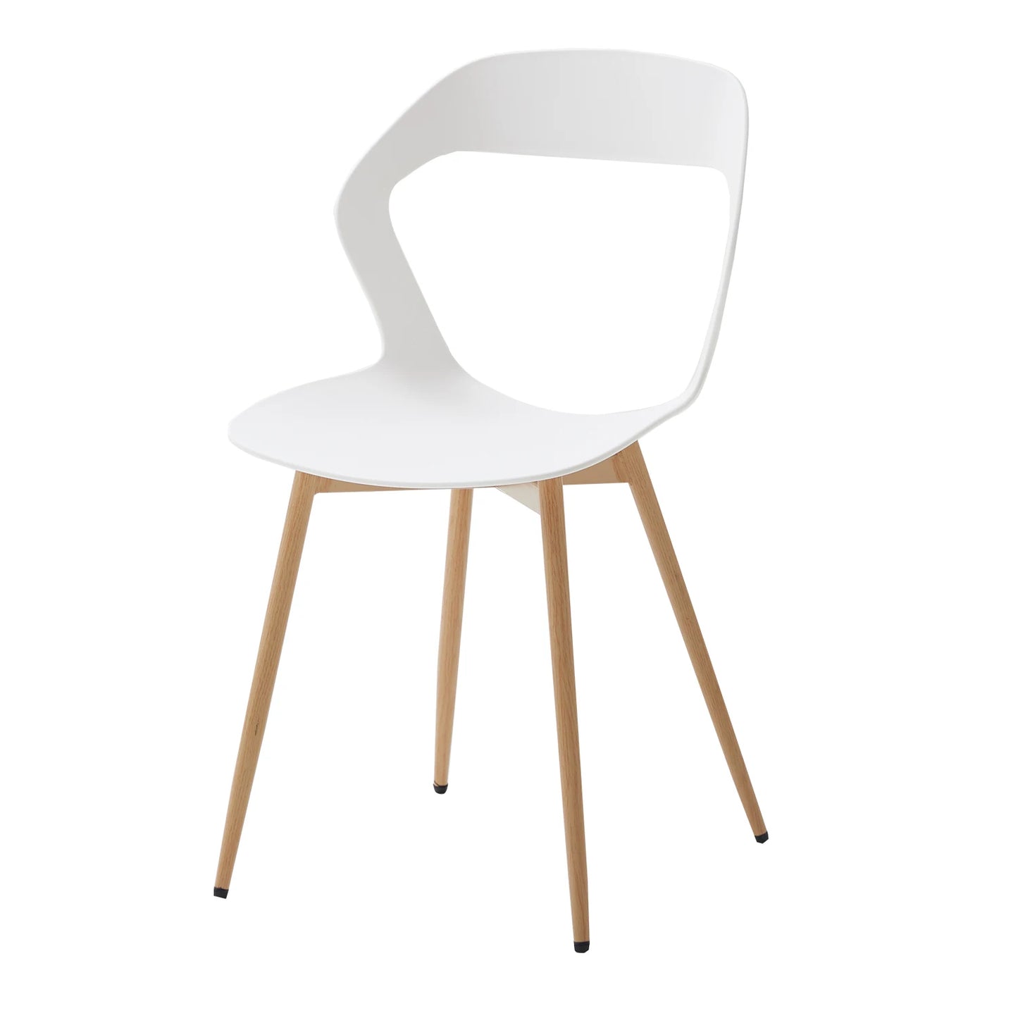 Chaise Bastien — finition blanche, style nordique