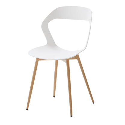 Chaise Bastien — finition blanche, style nordique