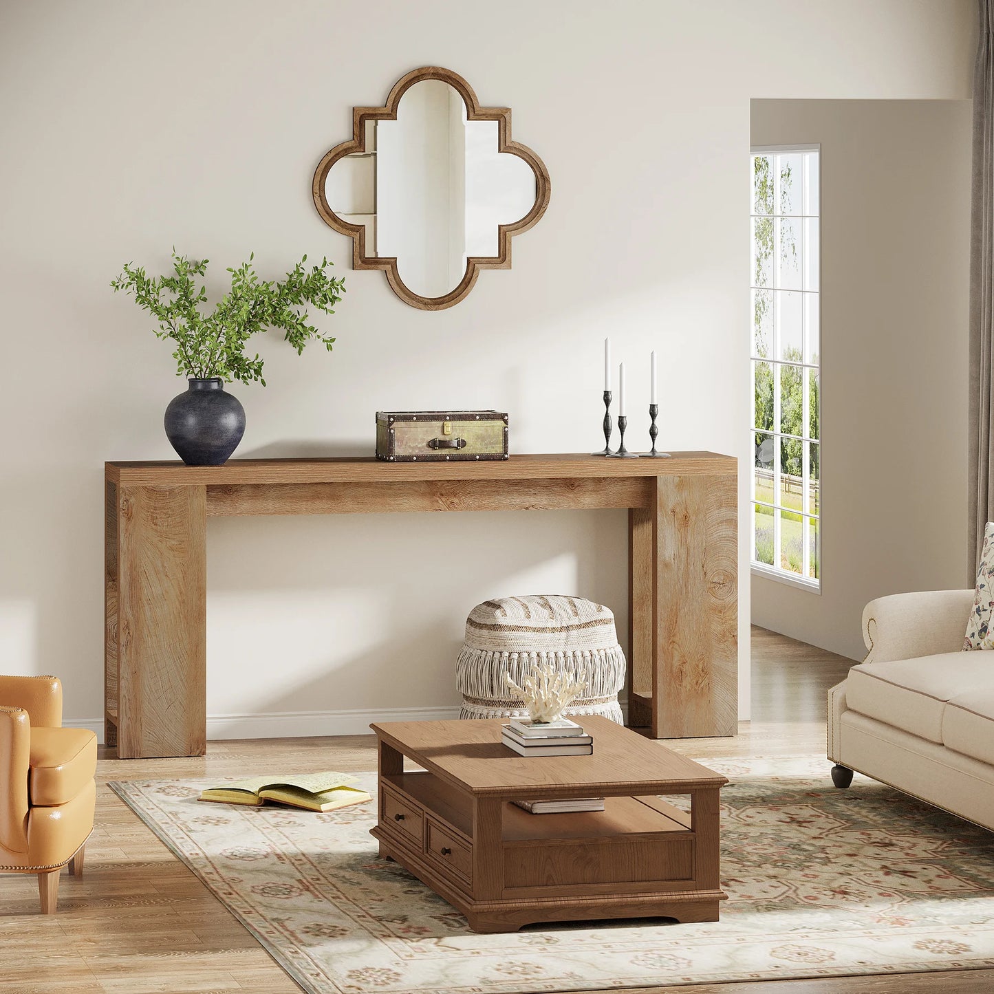 Console Georges — bois, métal