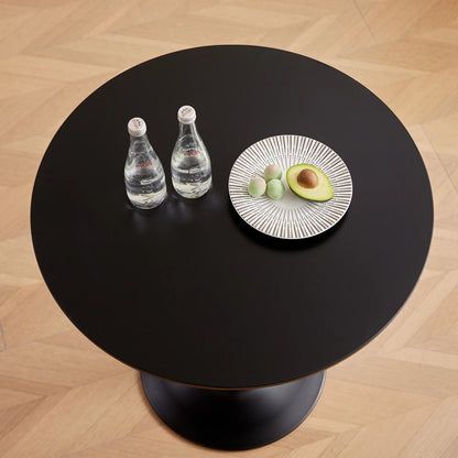Table de salle à manger Claude — finition blanche, design contemporain, ronde