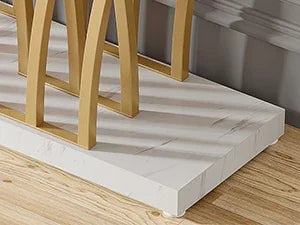 Console Priscille — finition dorée, métal, design contemporain