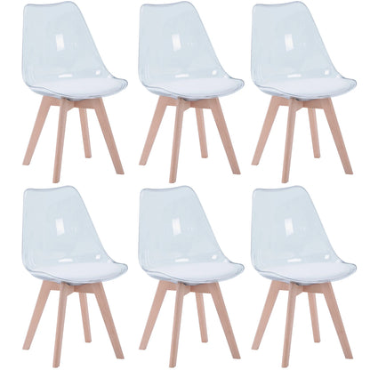 Chaise Aude — finition blanche, bois