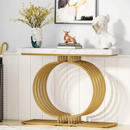 Console Maxime — finition dorée, design contemporain