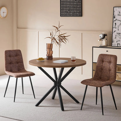 Chaise Armand — velours, métal, style rétro