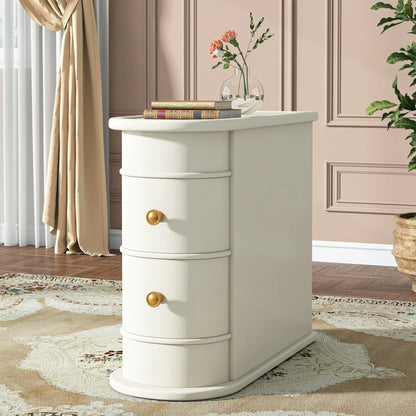 Table d'appoint Manon — bois massif, ronde