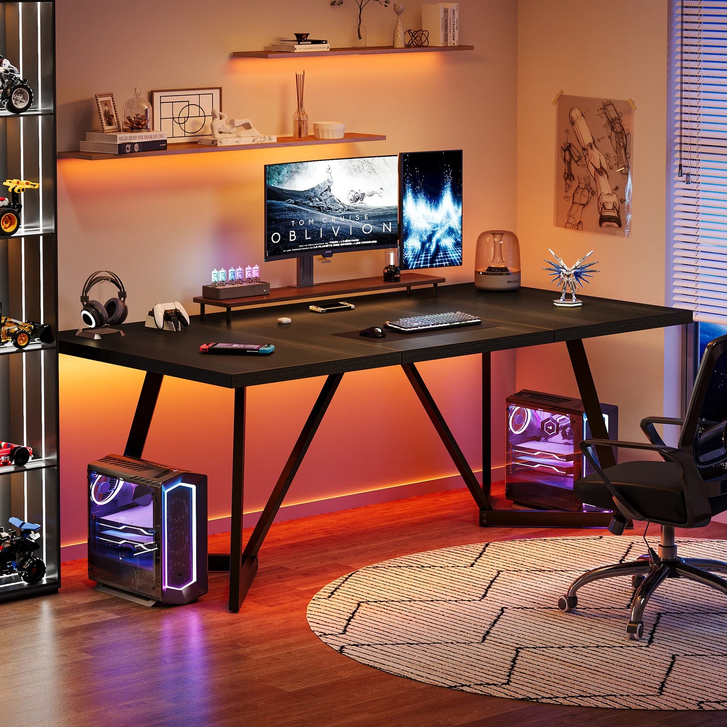 Bureau Joséphine — finition noir, métal, design contemporain
