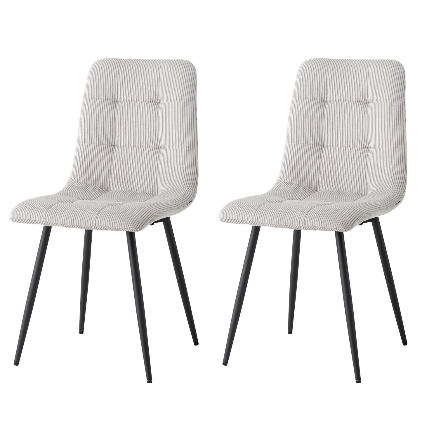 Chaise Perrine — velours, métal, design contemporain, lot de 6