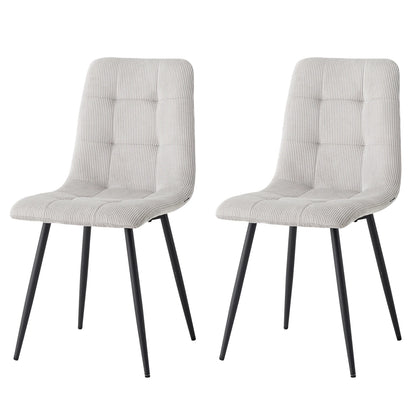 Chaise Perrine — velours, métal, design contemporain, lot de 6