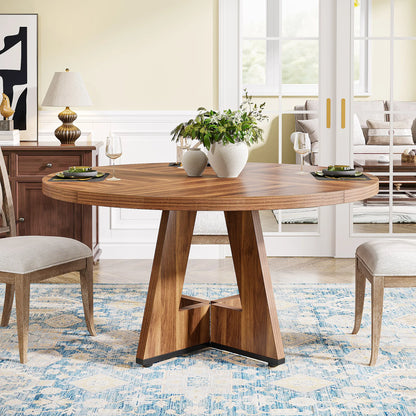 Table de salle à manger Stéphane — métal, ronde