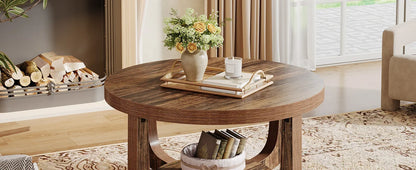 Table basse Chloé — bois, design contemporain, rangement intégré, 2 niveaux