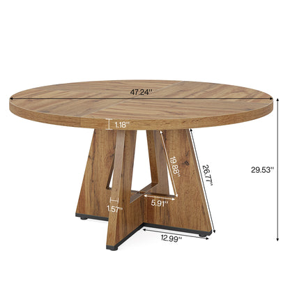 Table de salle à manger Stéphane — métal, ronde