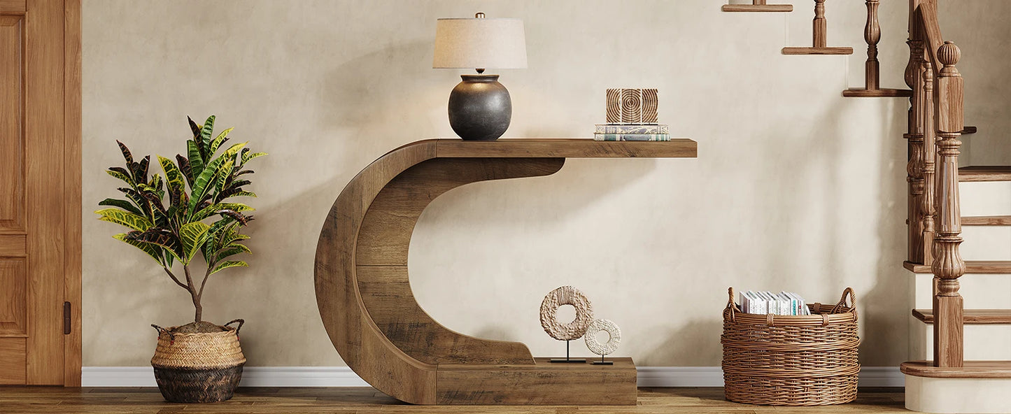 Table d'appoint Guy — bois, design contemporain
