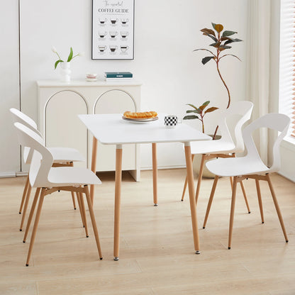 Chaise Bastien — finition blanche, style nordique