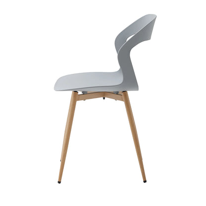 Chaise Bastien — finition blanche, style nordique