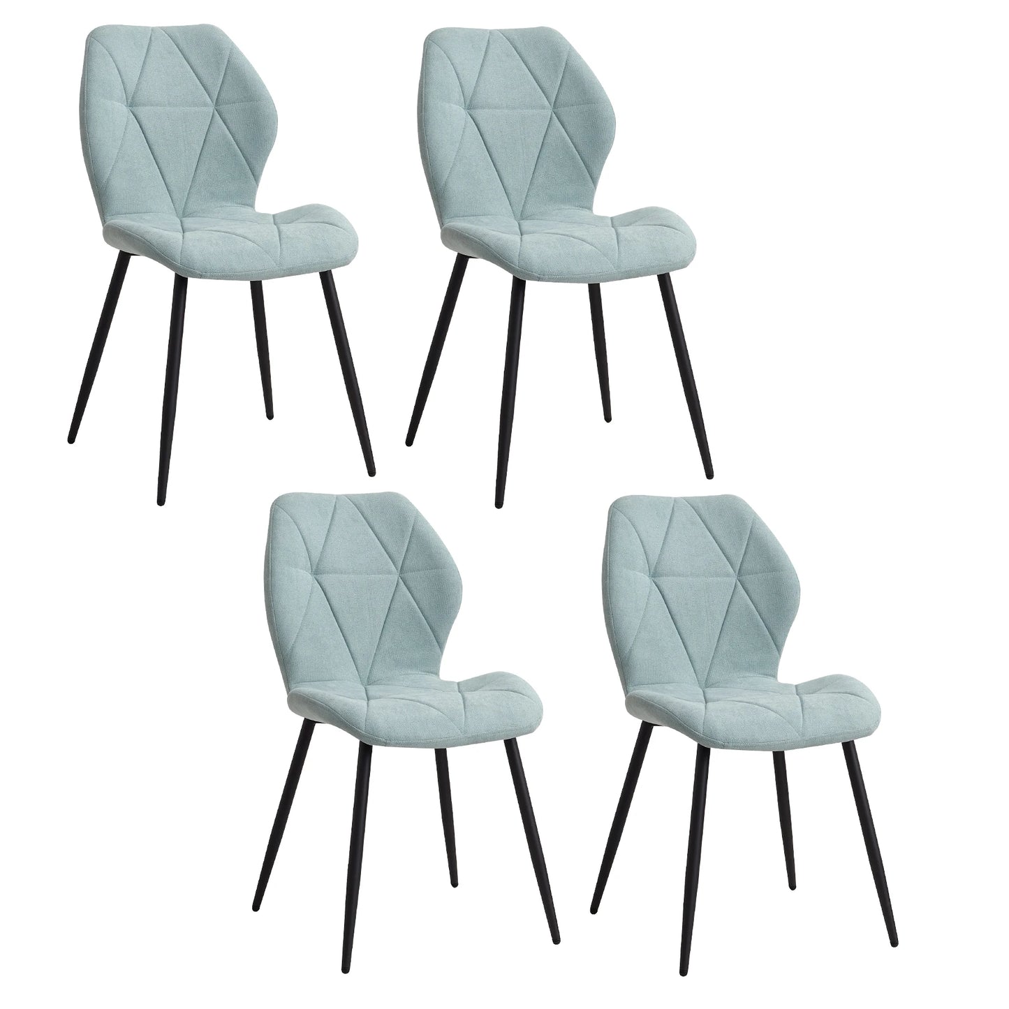 Chaise Valère — métal, lot de 6