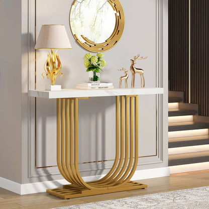 Console Maxime — finition dorée, design contemporain