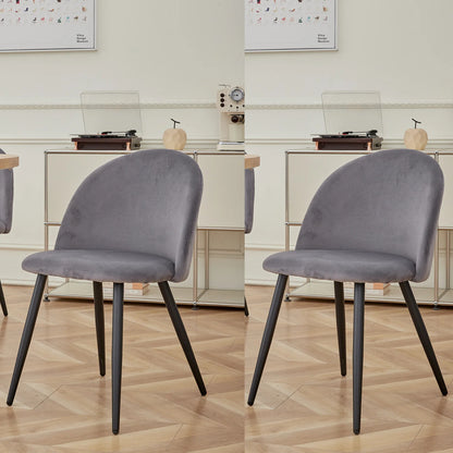 Chaise Caroline — velours, style nordique