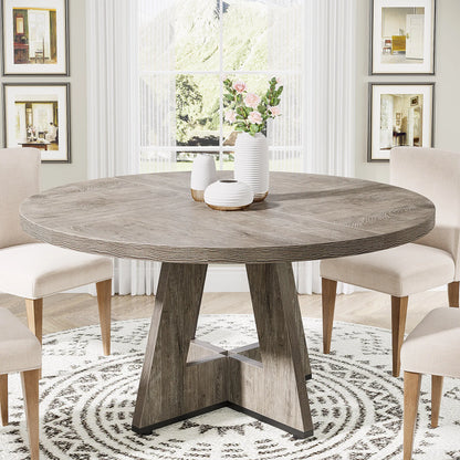 Table de salle à manger Stéphane — métal, ronde