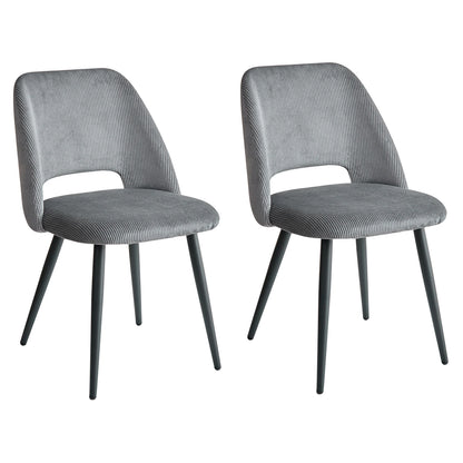 Chaise Nestor — velours, lot de 6