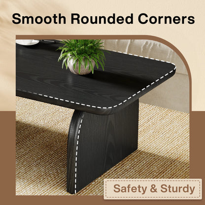Table basse Adrien — bois, style rustique, rectangulaire