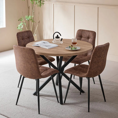 Chaise Armand — velours, métal, style rétro